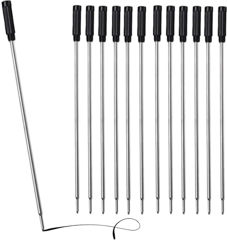 Svart kulspetspenna refill medium 20-pack | Cross 8513 kompatibel påfyllning