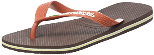 Havaianas - Brasil Logo, ikonische, bequeme und langlebige Badelatschen mit Brasilien- Flagge und rutschfester Sohle mit farbigen Streifen, Unisex-Erwachsene