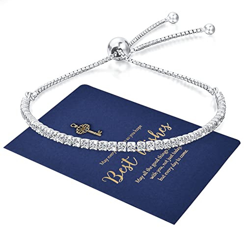 Aucuu-armband, blomma, koppar, handkedja, roséguld- och zirkonarmband, justerbar kedja, glidarmband, bröllop, brud ,smycken för kvinnor, flickor, gåvor till födelsedag, alla hjärtans dag, #Ajustable, Cubic Zirconia