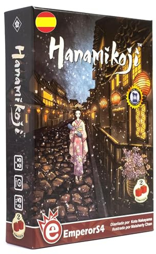 2 Tomatoes Games Hanamikoji Juego de Mesa Español | Compite y Obtén El Favor de Siete Ilustres Geishas | Juego de Mesa de Estrategia para 2 Jugadores con Temática Japonesa