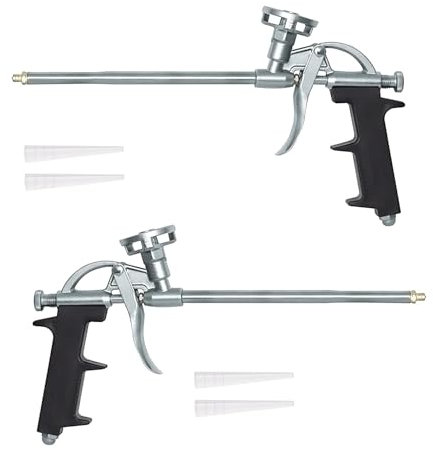 1 x PU-Sprühschaumpistole, Dichtstoff-Schaumpistole, Sprühschaum-Verteilerpistole, Spray-Wärmedämmung, Expansionsschaumpistole, verwendet, um die Lücken von versiegelten Fenstern zu füllen