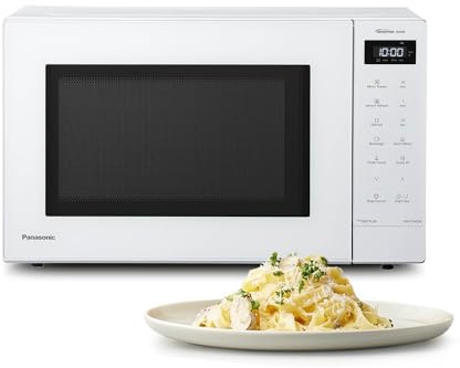 Panasonic NN-ST64QWEPG Microondas Solo Inverter 32L, 1000 Vatios Potencia, 20 programas automáticos, Función Quick 30, Control Táctil, Cocción Uniforme y Descongelación, Blanco