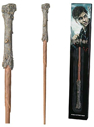 The Noble Collection Baguette Harry Potter dans Une boîte à fenêtre Standard - Baguette du Monde Sorcier de 35,5 cm