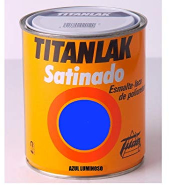 Titanlak Esmalte Laca sintética Satinado Azul Luminoso 750 ml