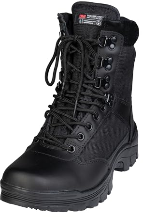 Mil-Tec Swat - Stivali da trekking da uomo, nero, 37 EU, Nero, 37 EU