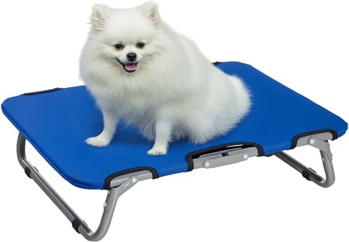 PawHut Brandina Cuccia Pieghevole in Tessuto Oxford per Cani, Blu, 59x46x15cm