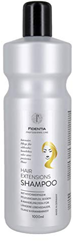Fidentia Hair Extensions Shampoo 1 Liter | Intensiv Pflege für Haarverlängerung, Perücke, Haarteil und Tressen