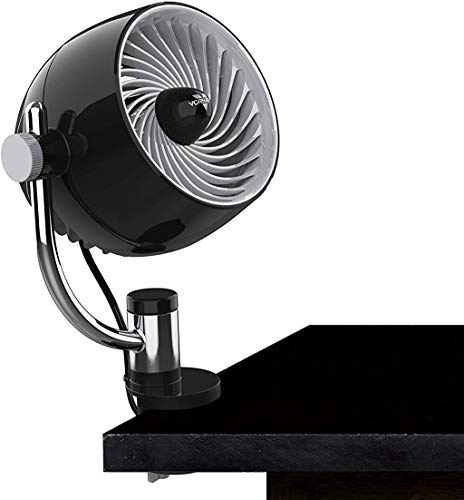 ZASTION Vornado Pivot3C Compact Air Circulator Clip On Fan with Multi-Surface Mount, Black