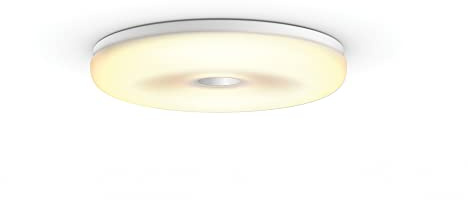 Philips Hue White Ambiance Struana Deckenleuchte, inkl. Dimmschalter, weiß, dimmbar, alle Weißschattierungen, steuerbar via App, kompatibel mit Amazon Alexa (Echo, Echo Dot)