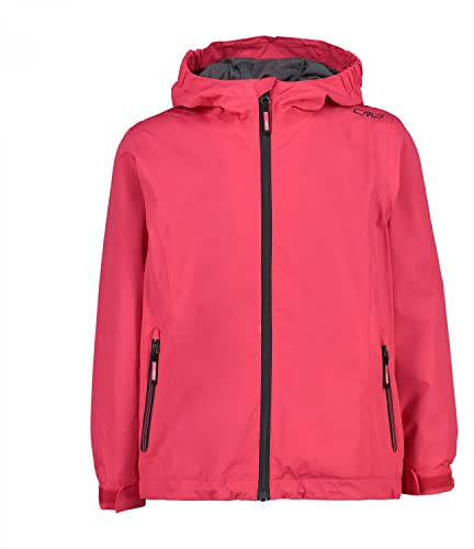 CMP Giacca Pioggia In Poliestere Antistrappo Da Bambini, Giacca Unisex - Bambini e ragazzi, Fragola, 152