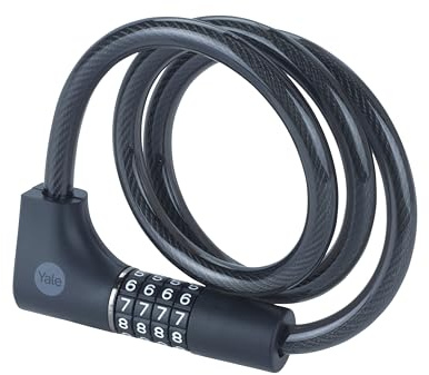 Yale Security Bike Lock Cable Combination Lock with Key - YCC0/12/100/2