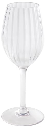 APS 10541 Copa de vino blanco de plástico Tritan transparente, Ø 8 cm, altura 21,5 cm, 320 ml
