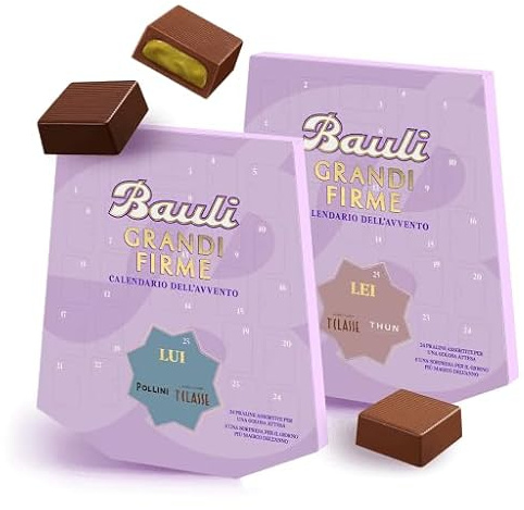 Calendario dell'Avvento Grandi Firme LUI con Cioccolatini Assortiti e Sorpresa 175g con