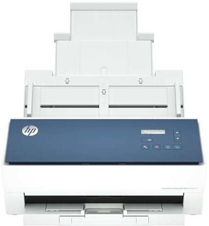 HP ScanJet Enterprise Flow 9000 s1, Fast 2‑Sided Scanner with Auto Document Feeder, Best for Office (8Q4W0A)
