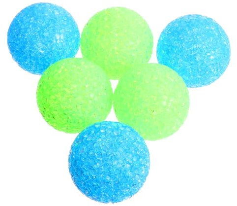 PENIKOKO Lot de 6 Balles Interactives pour Chat avec Grelot, Diamètre 5 Cm, Plastique Coloré Aléatoire, Jouet Stimulant pour Chatons Actif et Jeux Quotidiens Couleur Aléatoire
