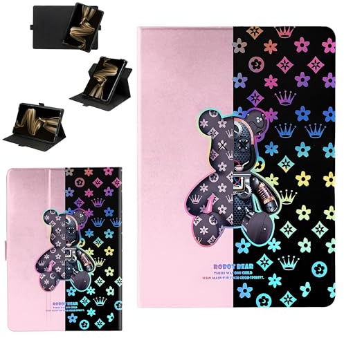 Custodia Compatibile per Amazon Fire HD 8 2024 8.0-pollici Tablet Cover Custodia Case [Funzione di rotazione a 360 gradi][Protezione rinforzata dei bordi contro le cadute] JXX