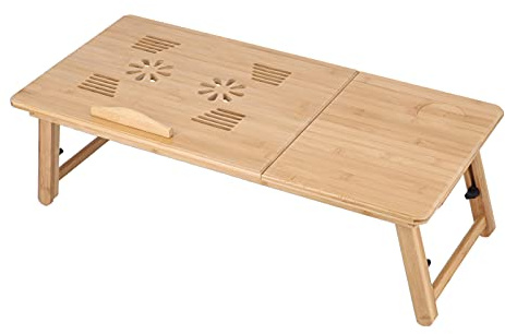 XOYIXOYI Fällbart laptopbord med låda och ventilationsöppning för hemmet