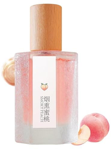 Spray perfumado sabor melocotón, 50 ml, spray natural para el cabello y el cuerpo, refrescante de larga duración, aroma afrutado, amaderado y floral, perfume para mujeres, uso diario (1 unidad)