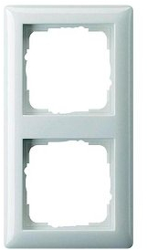 Gira 021204 Rahmen 2-fach ST55, reinweiß-seidenmatt
