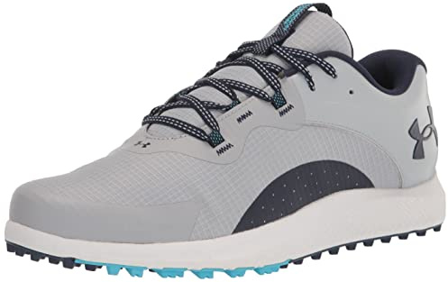 Under Armour Charged Draw 2 SL Mens Golf Shoes Grey/Navy 9 (44)