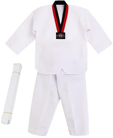 Odziezet Mädchen Tai Chi Uniform,Jungen Kampfsport Outfit,Kleinkinder Kung Fu Kleidung,Kinder Taekwondo Anzug,Junge Karateanzug,Kind Langarm Judoanzug,3-20 Jahre