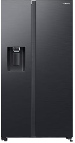 Samsung Frigorifero Side by Side RS64DG53M3B1/EF, Con Wifi+AI Energy Mode, SpaceMax, Smart Cooling, Total No Frost, Motore Digital Inverter, 635L, LxAxP: 91 x 178 x 72 cm, Antracite