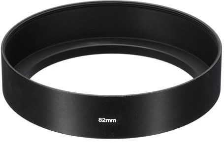 PATIKIL Parasol de 82mm Superficie Esmerilada Estándar Antirreflectante en el Interior para Lente de Cámara Negro