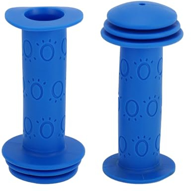 TUCKBOLD Child Bike Handlebar Grips Covers 105mm Long Soft | Children Children Bicycle End Grip Protector Blue 1 Pair