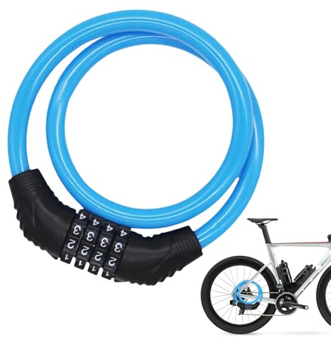 Candado para Patinete Eléctrico | Cable Antirrobo de Alta Resistencia para Bicicleta,Accesorios Ciclismo para Patineta Transporte Escolar Urbano Montaña Jóvenes Adultos
