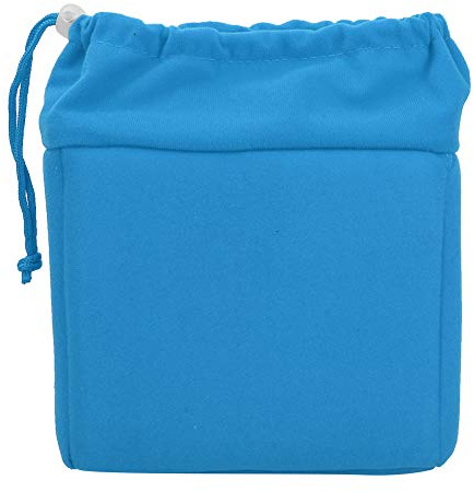 SIXRUN Sac d'insertion d'Appareil Photo étanche et Résistant aux Chocs, étui rembourré en Velours Doux et Durable, Cordon de Serrage Réglable pour Appareil Photo Numérique et Objectif (Blue)