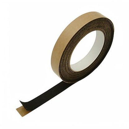 FindTape Polyester 1mm Felt Tape – 3/4 in. x 15 ft. Felt Strips with Adhesive Backing and Furniture Strips, Great for Arts and Crafts, Classrooms, and Protecting Furniture (Black)