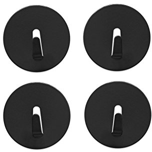 Magnosphere Magnethaken MINI-SPOT Ø 4cm, extra stark, verschieden Farben - 4er Set - für den alltäglichen Gebrauch, Farben:schwarz