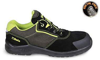Beta Chaussures de Sécurité de Travail Flexibles et Légères en Cuir Suédé avec Empiècements en Maille, Haute Respirabilité et Embout Anti-Abrasion Renforcé, Unisexe, Taille 42 EU