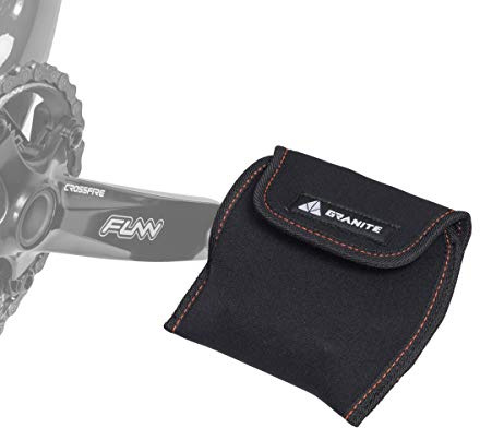 Granite Pita Bicycle Pedal Covers, Bike Pedal Covers For Bike Transport Protection, Against Damage and Scratche When in Storage and Transit, 3mm Thick Neoprene Pedal Covers (Large, Black)