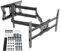 XTRARM TiTon Double 100 cm, TV-Wandhalterung, schwenkbar, neigbar 80kg, VESA max.600x400 Schwarz