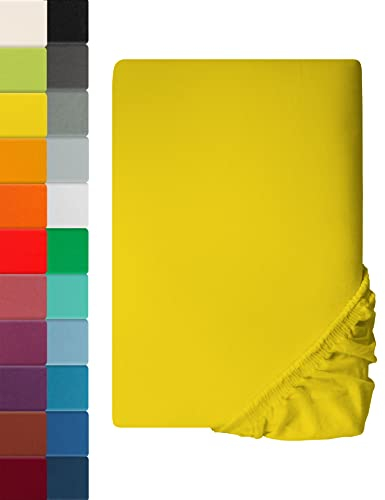 Premium Spannbettlaken MIA Sonnengelb | 90-100 x 200cm - 100% Baumwolle