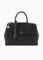 Armani Exchange Women's Jane, Sustainable, Padlock Logo Charm Tote L, Black
