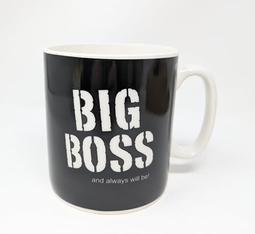 JRose Collections Big Boss JR5096 - Taza gigante de cerámica extragrande para café y té, taza jumbo Boss para The Ultimate Caffeine Fix JR5096