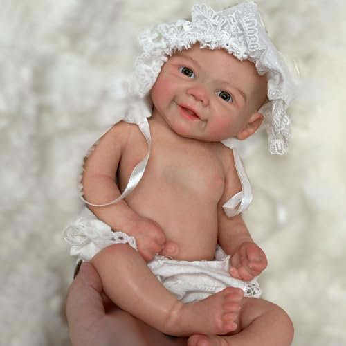 Gileutay 33cm Muñecas Reborn Realistas Niña Muñeca Bebé De Silicona Sólida Completa Prematuro Pintado a Mano Que Parecen Real Recién Nacidos para Juguete Niños