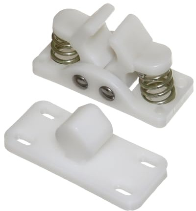 1 Türfänger Stopper Feststeller Türfalle Kunststoff weiß für Wohnmobil Caravan Neu Old-Harvest