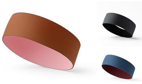 Sport Stirnband Simple – Nachhaltig, Doppelseitig, Nahtlos, Elastisch (Rosa & Beige)