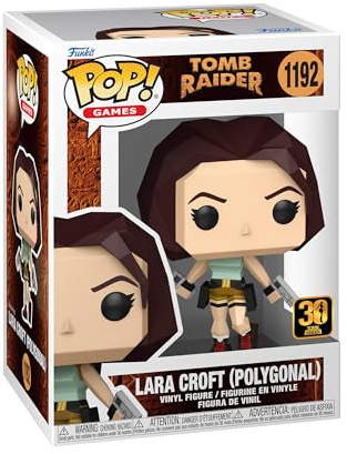 Funko Pop! Spel: Tomb Raider - Lara Croft - (Polygon) - Samlarobjekt vinylfigur - Presentidé - Officiella varor - Leksaker för barn och vuxna - TV-spelsfans - Modellfigur för samlare