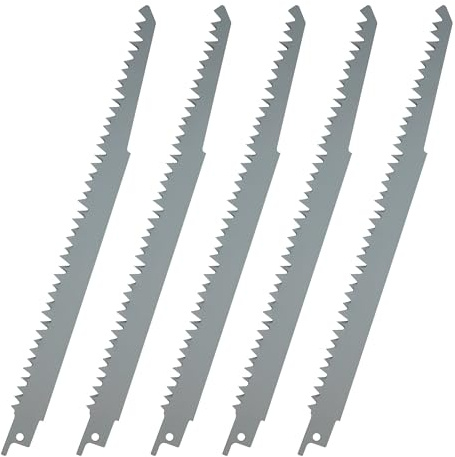 Tunejoy Lame per Seghe Alternative S1531L Lame per Seghe Alternative in HCS per Taglio di Legname e Rami 5TPI 240mm 5 Pezzi