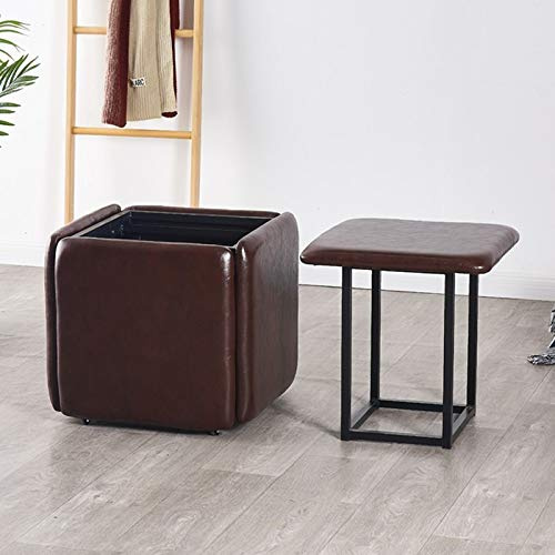 Reposapiés apilables con ruedas, cubo de asiento versátil y reposapiés para espacios de vida creativos, ideal para el hogar, la oficina y la sala de juegos