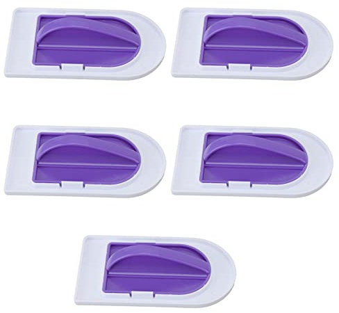 Hapivida Alisador de Fondant, 5 Piezas Herramienta de Alisar Pasteles con Mango de Plástico para Decoración de Tartas, Hogar y Pastelería