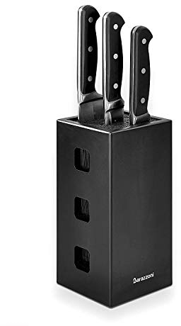 Ceppo legno portacoltelli nero