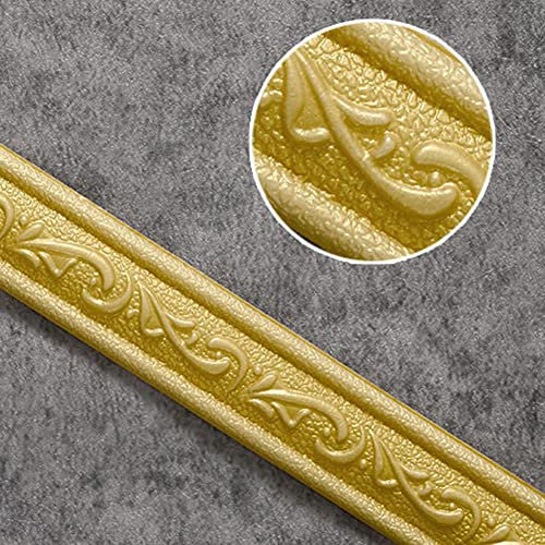 Borde de pared autoadhesivo, borde de moldura flexible, decoración de borde de pintura de diamante, líneas de cintura de pared, borde de papel tapiz 3D para decoración de bricolaje en casa, oficina,