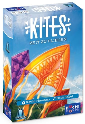 HUCH! | Kites | Zeit zu Fliegen! | kooperatives Familienspiel | schnelles und lustiges Gesellschaftsspiel | Spiele die richtige Karte und drehe die Sanduhren rechtzeitig | Für 2-6 Spieler ab 8 Jahren