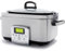 GreenPan Elite 8-in-1 Slow Cooker programmabile da 6L,coperchio lavabile in lavastoviglie e vassoio rimovibile, ceramica sana senza PFAS antiaderente, cottura,soffritto,cestello a vapore,arrosto,inox