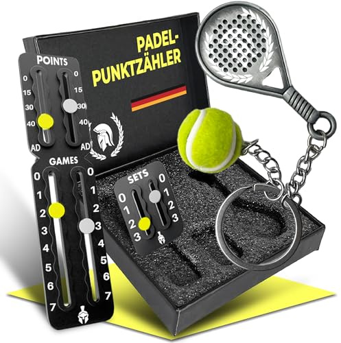 GLADIATOR PADEL Tennis and Padel Score Keeper for Rackets Ultra-Light 3M Adhesive Tennis Racket Score Tracker and Set Scorer Must Have Tennis Accessories for Women, Men and Kids